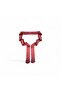 Bridal Waist Belt Burgundy Laced - 3