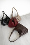 Women's Bag - Soft Textured Crossbody & Shoulder Bag with Vintage Belt Detail - 3