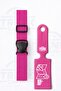Luggage Belt and Luggage Tag * 1 Piece * Pink