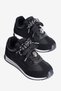 Women's Anorak Sneaker with Suede Detail and Bird Accessories, Lace-Up Sports Shoes, Aquila Black