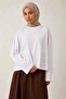 Women's Cotton Long Sleeve Basic T-Shirt White – Crew Neck, Comfortable Fit