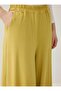 Viscose Fabric Trousers with Elastic Waist - Oil Green - 5