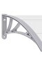 Door Canopy Grey 120x100 cm PC - 5