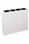 Garden Raised Bed with 4 Pots 2 pcs Poly Rattan White(2x45427) - 3