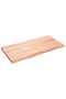 Wall Shelf Light Brown 120x60x(2-4) cm Treated Solid Wood Oak