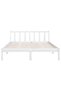 810083 Bed Frame without Mattress White Solid Wood 140x200 cm - 2