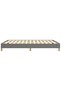 Bed Frame without Mattress Dark Grey 140x200 cm Fabric - 5