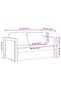 Floor Sofa Bed 2-in-1 Cream 112x174x55 cm Fabric - 3
