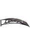 Door Canopy Black 150x100 cm Polycarbonate - 4