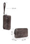 Men's Gray Leather Mini Handbag 25Sbd3534Cr - 2