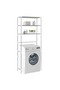 3-Tier Storage Rack over Laundry Machine Silver 69x28x169 cm