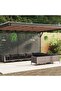 10 Piece Garden Lounge Set with Cushions Poly Rattan Dark Grey