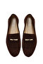 Women's Brown Buckle Suede Leather Loafer 25Afd380410 - 7