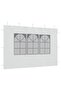 Party Tent Sidewall 2 pcs with Window PE White - 7