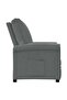 Recliner Chair Dark Grey Fabric - 2