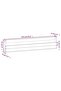 Wall-mounted Shoe Racks 2 pcs White 110x9x23 cm Solid Wood Pine - 3