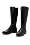Women's Black Zippered Buckle Detailed Boots 25Wfe401414 - 7