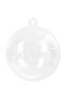 Christmas Bauble Set 25 pcs Transparent Ø 8 cm Plastic - 5