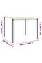 Gazebo Fabric Cream White - 3