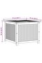 Garden Storage Box 75x75x58 cm Solid Wood Acacia - 3
