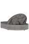 2-Person Sun Lounger with Cushions Poly Rattan Grey - 5