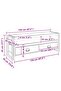 TV Cabinet 120x35x45 cm Solid Wood with Honey Finish - 3