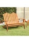Adirondack Garden Bench 126 cm Solid Wood Acacia