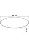 Table Top Tempered Glass Round 800 mm - 4