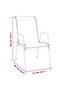 Garden Chairs 4 pcs Steel and Textilene Black - 3