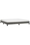 Bed Frame without Mattress Dark Grey 200x200 cm Velvet - 2