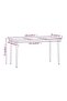 5 Piece Garden Dining Set with Cushions Black - 6