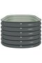 Garden Raised Bed 160x80x44 cm Galvanised Steel Grey - 5