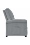 Recliner Chair Light Grey Fabric - 2