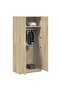 Wardrobe Sonoma Oak 90x52x200 cm Engineered Wood - 2
