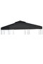 Gazebo Cover Canopy Replacement 310 g / m² Dark Grey 3 x 3 m