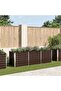 Garden Raised Bed Brown 240x80x77 cm Galvanised Steel
