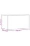 Storage Chest White 84x42x46 cm Engineered Wood - 3