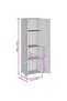 Garden Storage Cabinet Black 59x40x180 cm Poly Rattan - 3