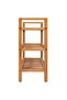 Shoe Rack with 3 Shelves 100x27x60 cm Solid Oak Wood - 2