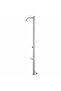 Garden Shower with Brown Base 220 cm Stainless Steel - 5