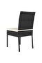 3 Piece Garden Dining Set Poly Rattan Black - 8
