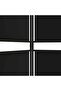 4-Panel Room Divider Black 200x220 cm Fabric - 6