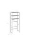 3-Tier Storage Rack over Laundry Machine Silver 69x28x169 cm - 3