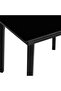 Garden Dining Table Black 200x100x74 cm Steel and Glass - 7