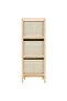 Storage Rack with 6 Fabric Baskets Cedar Wood Beige - 2