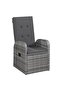 7 Piece Garden Dining Set with Cushions Grey - 2
