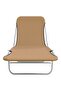 Folding Sun Loungers 2 pcs Steel and Fabric Taupe - 2