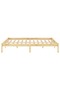 Bed Frame without Mattress Solid Wood King Size - 4