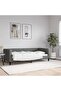 Day Bed without Mattress Dark Grey 90x190 cm Single Fabric