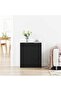 Sideboard with Drawer Black Oak 60 x 30 x 70 cm Engineered Wood - 2